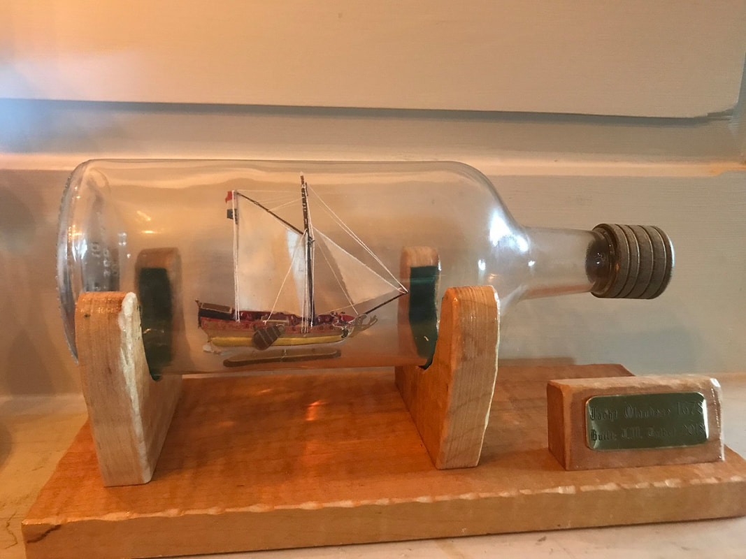 Building a Ship in a Bottle, Golden Yacht by Amati